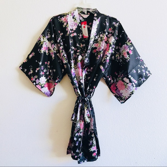 Other - NWT JAPANESE KIMONO SATIN LINGERIE CHEONGSAM ROBE